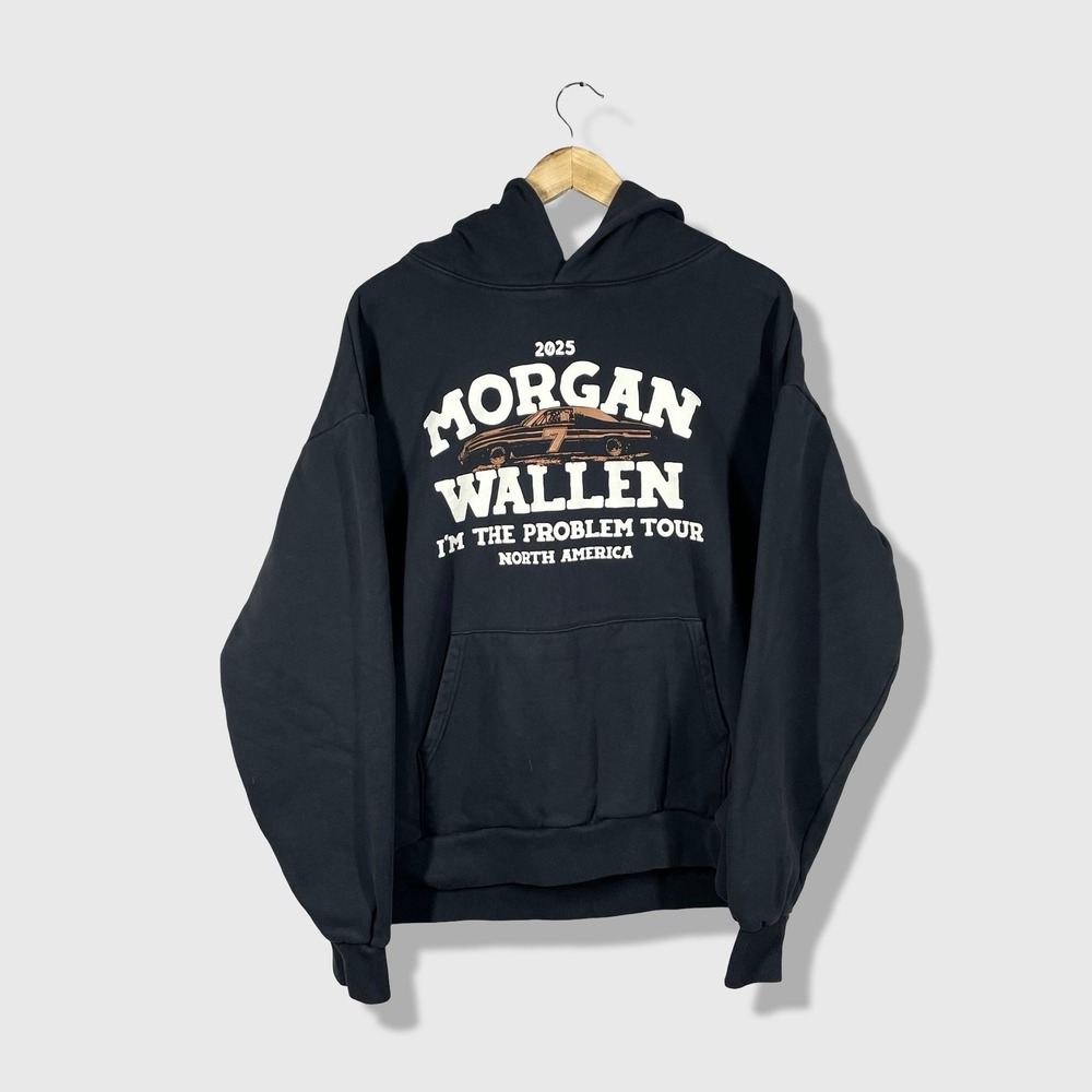2025 Morgan Wallen I'm The Problem Tour Hoodie Mens Large Black Country Concert